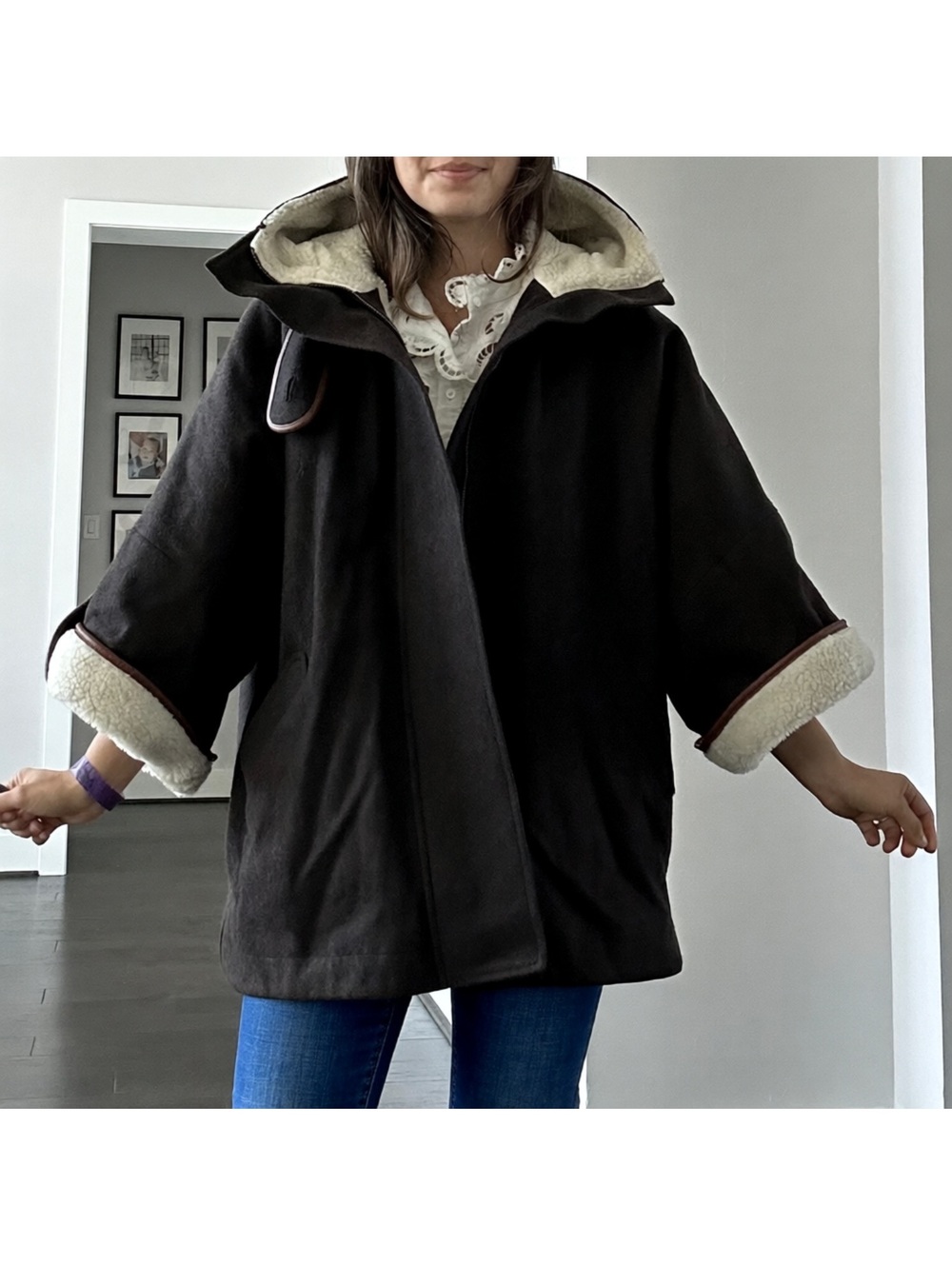 Sessun Nellie Bly Brown Jacket Coat